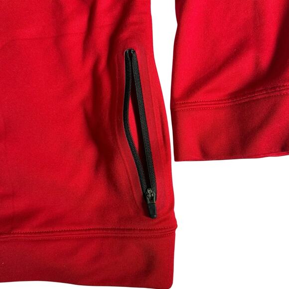 Nike Dri-Fit Red 1/4 Zip Hoodie Men’s Small Long Sleeve Running Top - Picture 4 of 7